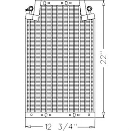 Aftermarket 400607 Condenser for White Tractor Replaces 72503630 72160594 303208923